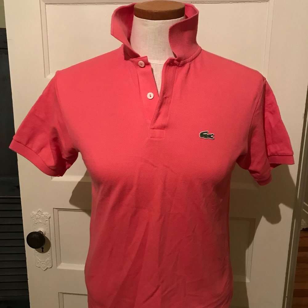 Coral Authentic Lacoste Polo